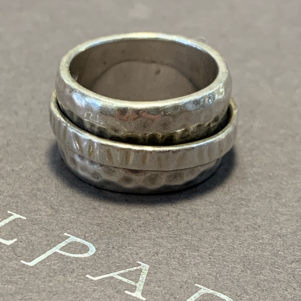 SILPADA Sterling silver wide band Spinner Meditation Ring